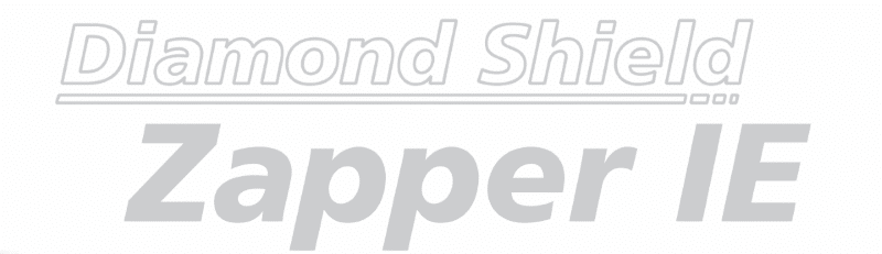 Diamond Shield Zapper IE Logo grau